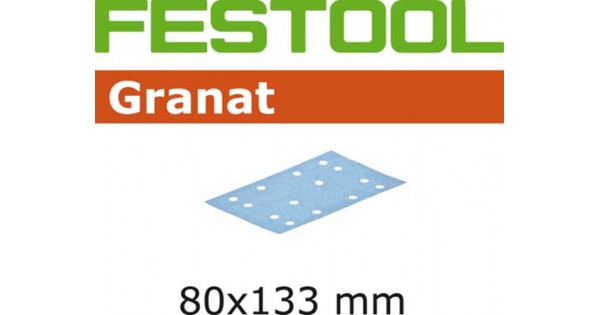 festool schuurpapier granat stf 80x133 p80 gr/50 korrel 80 pak a